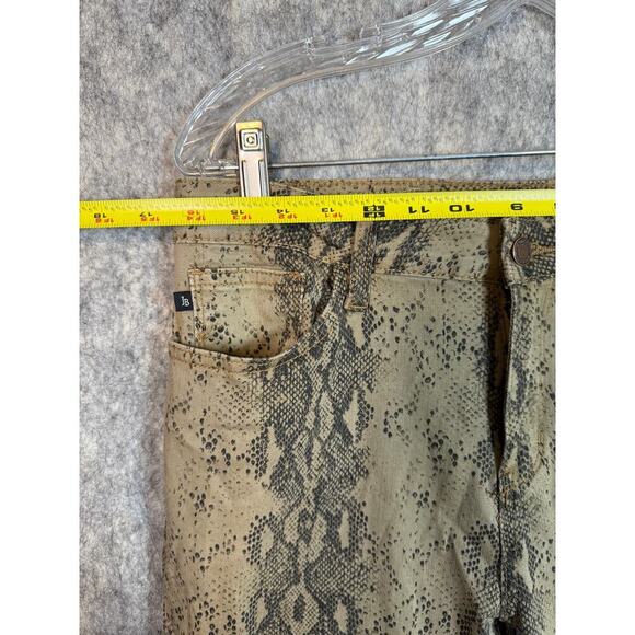 Judy Blue Skinny Fit Tan Size 13/31 Snakeskin Stretch Pants Mid Rise JB84177 - Picture 7 of 9